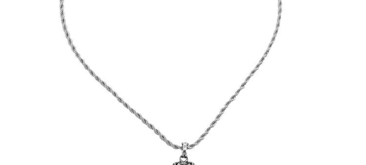 Emerald pendant hip-hop necklace