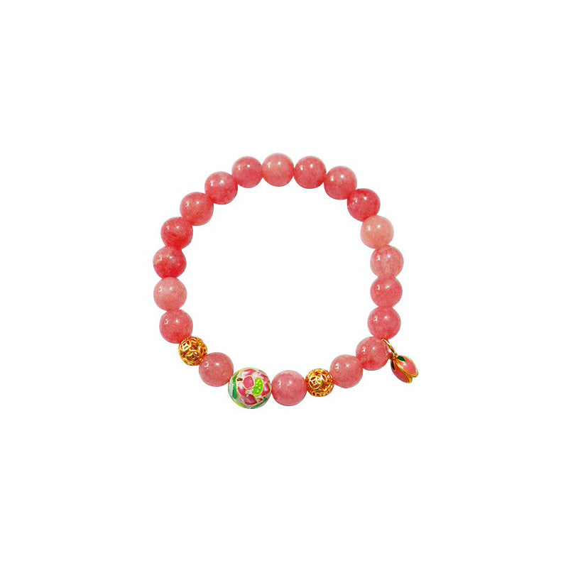 New Chinese style colorful flower beaded bracelet for women - jewelryweilin