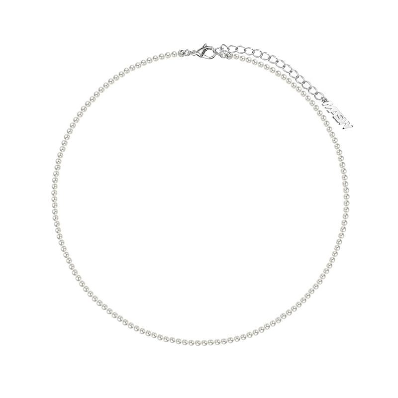 Highlight gray pearl necklace
