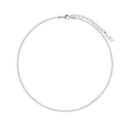 Highlight gray pearl necklace