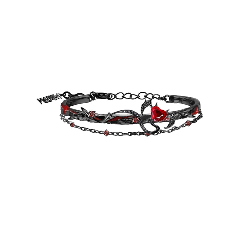 Red heart bracelet