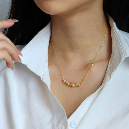 High-grade retro freshwater pearl twist necklace - jewelryweilin