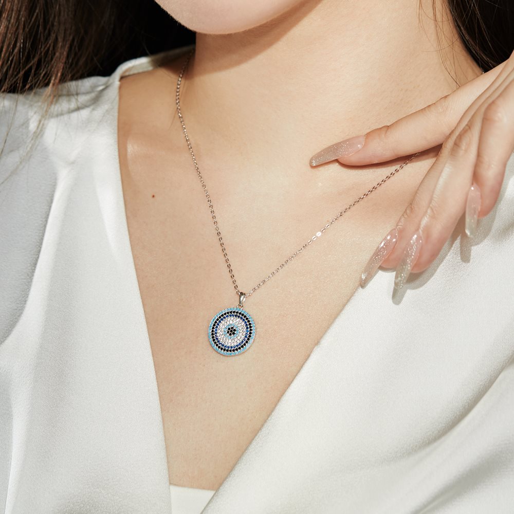 Fashionable and unique devil eye necklace - jewelryweilin