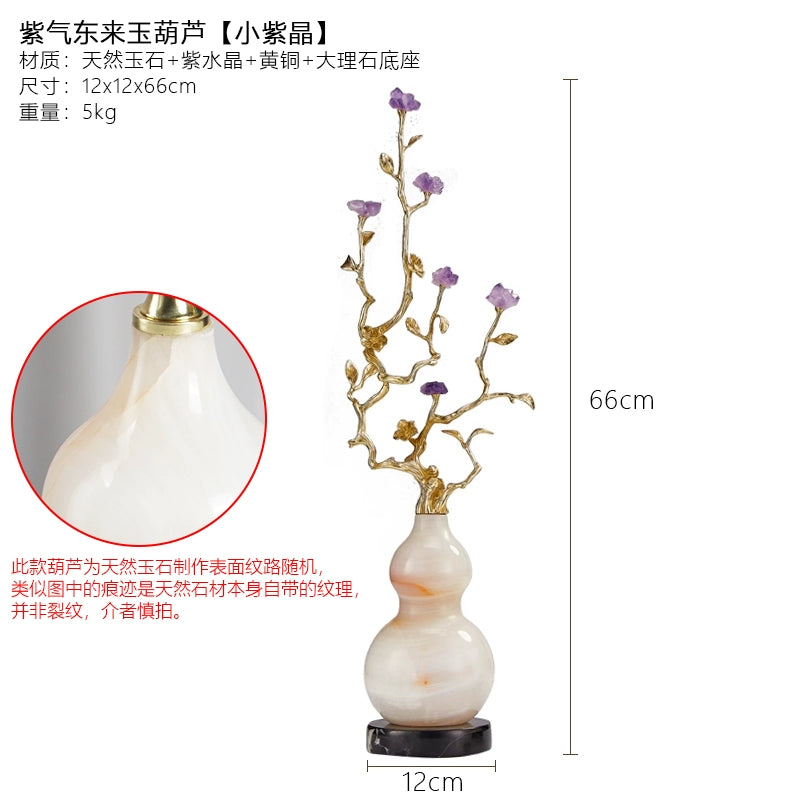 Adorno de calabaza amatista Purple Air from the East