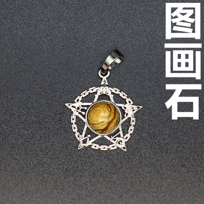 Evil Eye Malachite Pendant