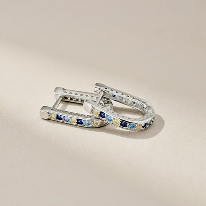 High-end design U-shaped earrings - jewelryweilin