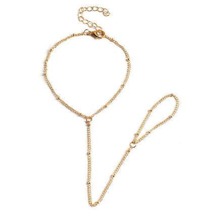 18k finger chain