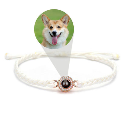 Photo projection sunflower bracelet