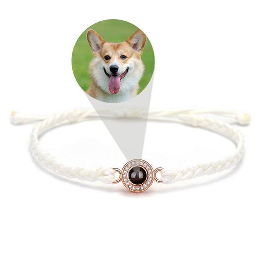 Photo projection sunflower bracelet