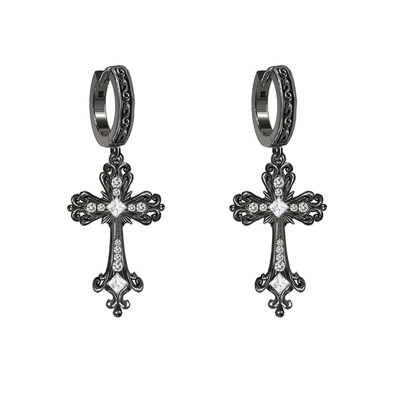 Cross necklace with multiple loops