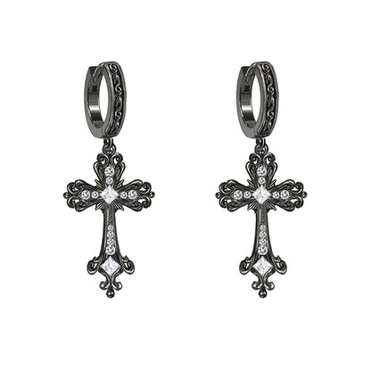 Cross necklace with multiple loops