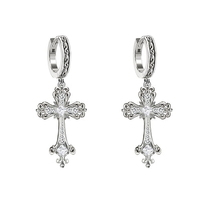 Cross necklace with multiple loops