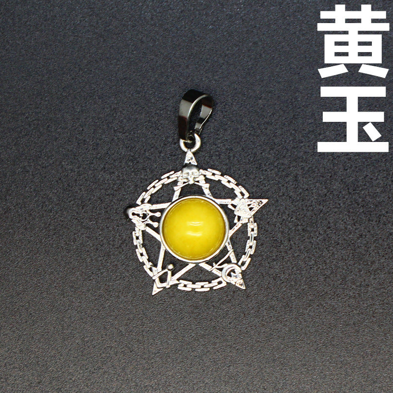 Evil Eye Malachite Pendant