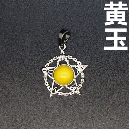 Evil Eye Malachite Pendant