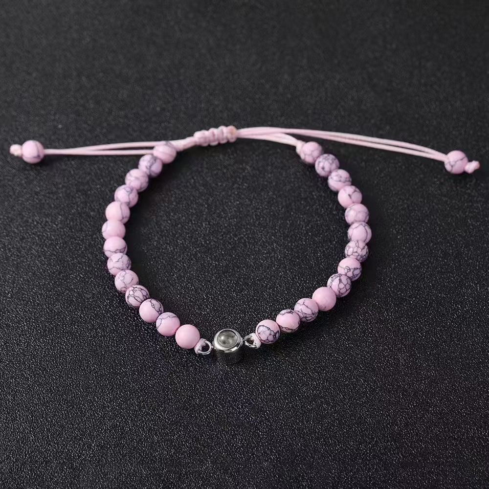 Sandstone projection photo bracelet