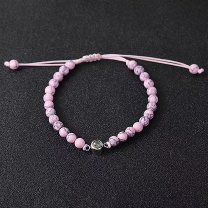 Sandstone projection photo bracelet