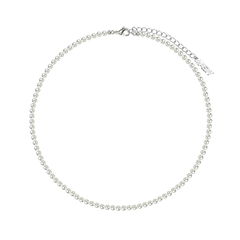 Highlight gray pearl necklace