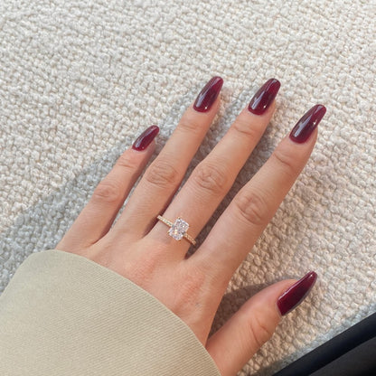 Temperament high carbon diamond stacking ring - jewelryweilin