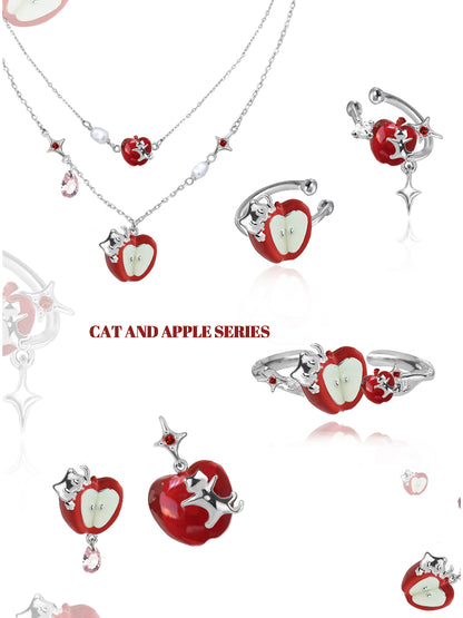 Sliced apple double layer bracelet