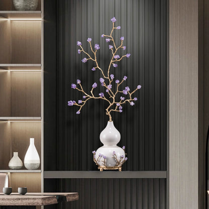 Adorno de calabaza amatista Purple Air from the East