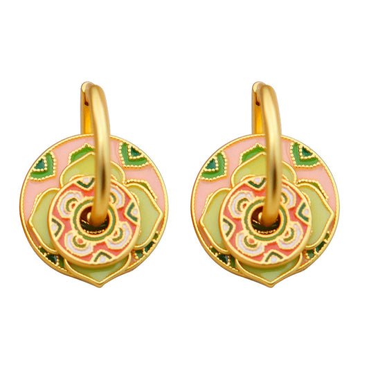 Oriental ancient style exquisite ethnic style earrings - jewelryweilin