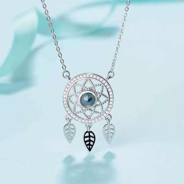 Photo Projection Dream Catcher Necklace
