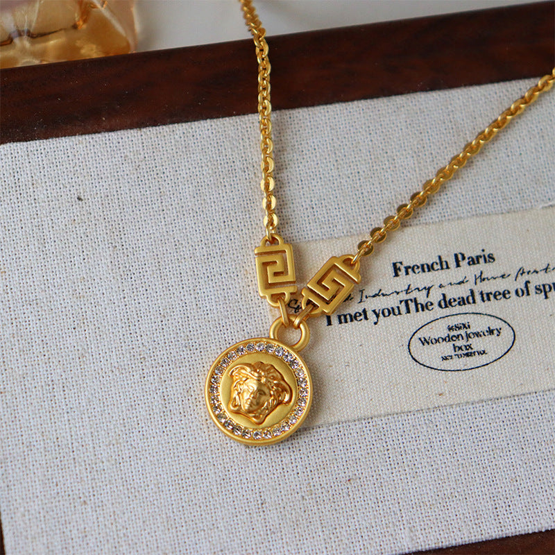 Exquisite vintage zircon necklace for women - jewelryweilin