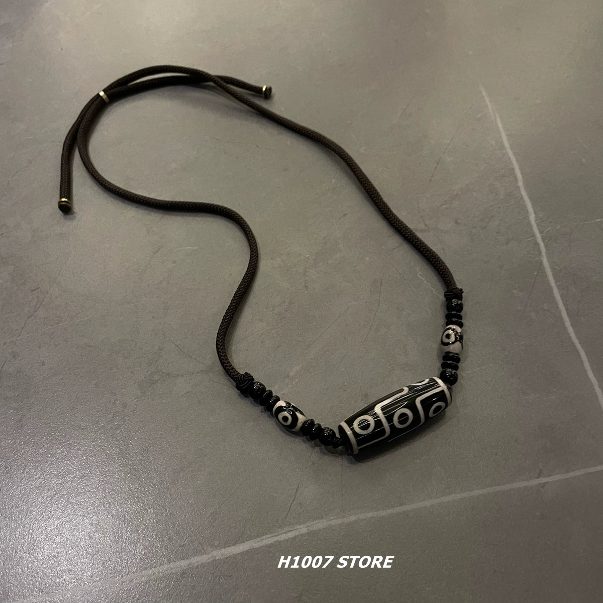 Hip Hop Ethnic Braided Elastic Necklace