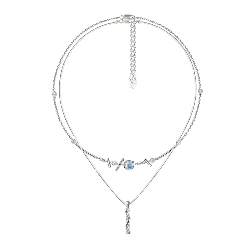 Hip Hop Transfer Pillar Pendant Necklace