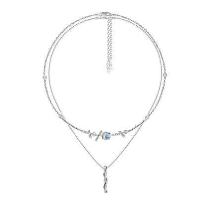 Hip Hop Transfer Pillar Pendant Necklace