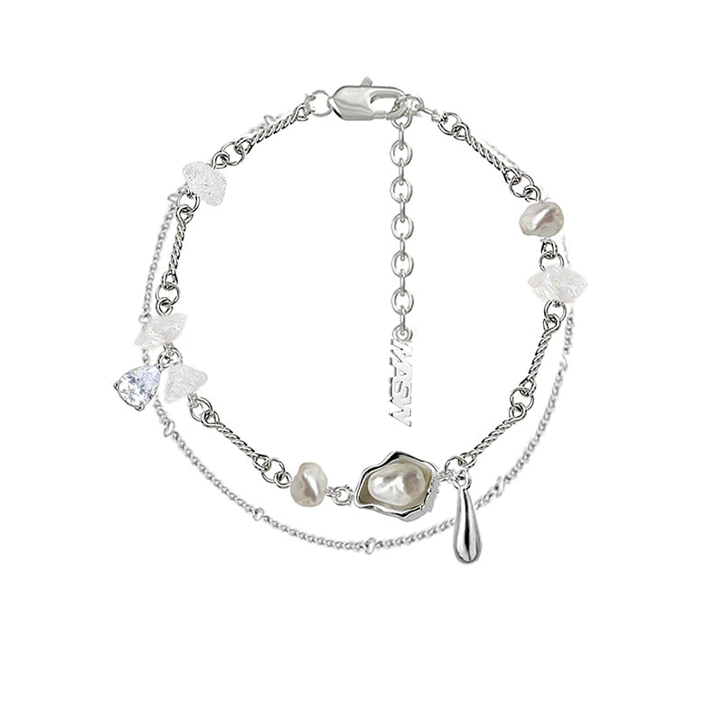 Irregular pearl bracelet
