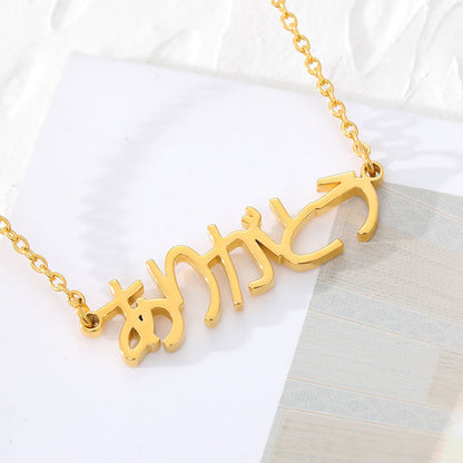 Customized Japanese name pendant necklace