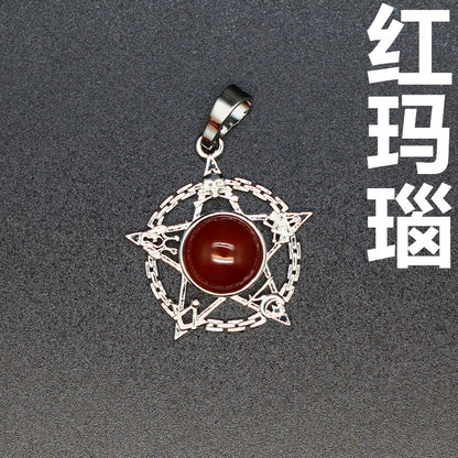 Evil Eye Malachite Pendant