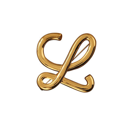 Exquisite temperament letter ladies brooch niche pin accessories - jewelryweilin