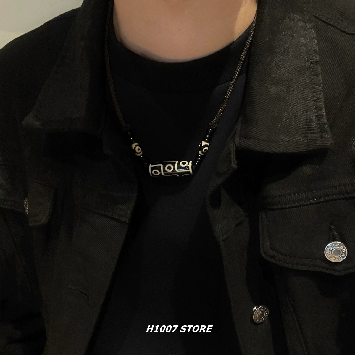 Hip Hop Ethnic Braided Elastic Necklace