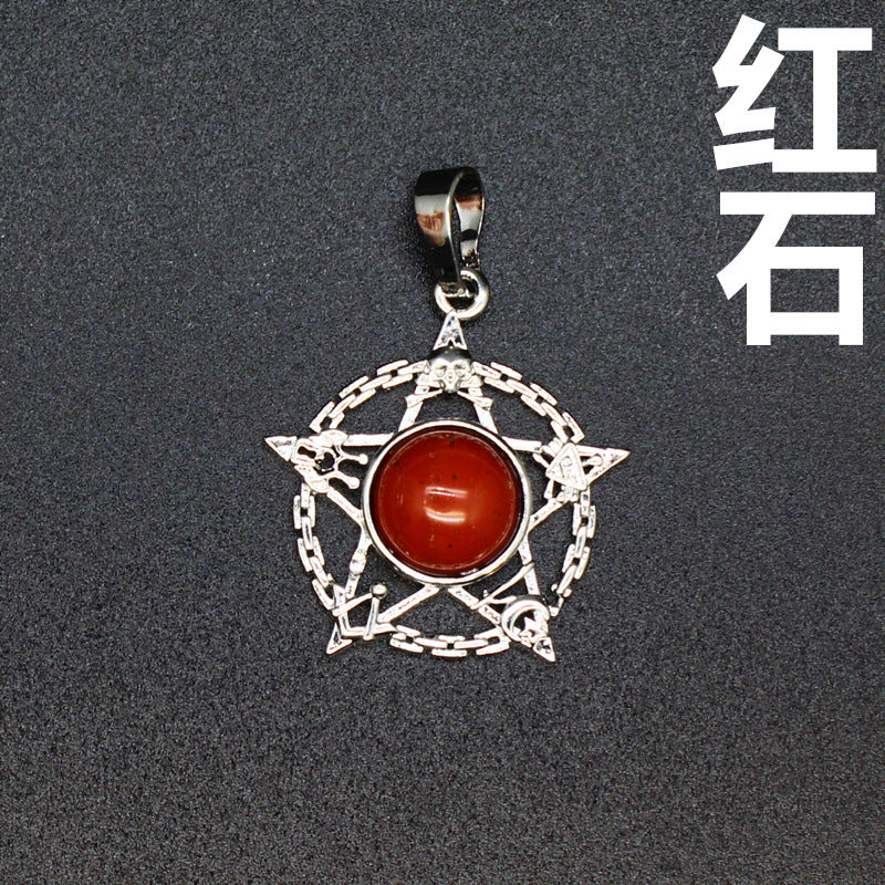 Evil Eye Malachite Pendant