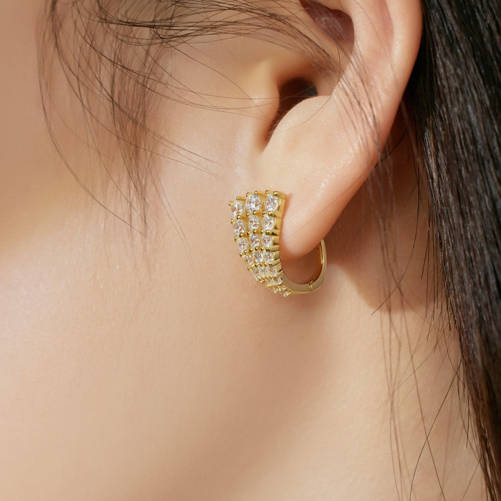 Fashion personality youth U-shaped earrings - jewelryweilin