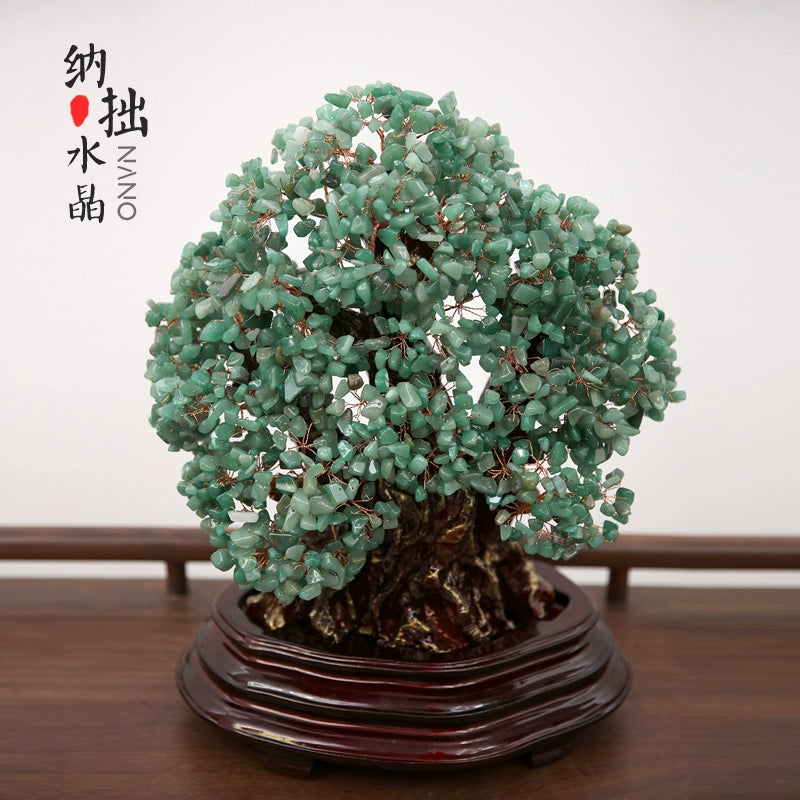 Natural crystal money tree Feng Shui fortune-attracting ornaments