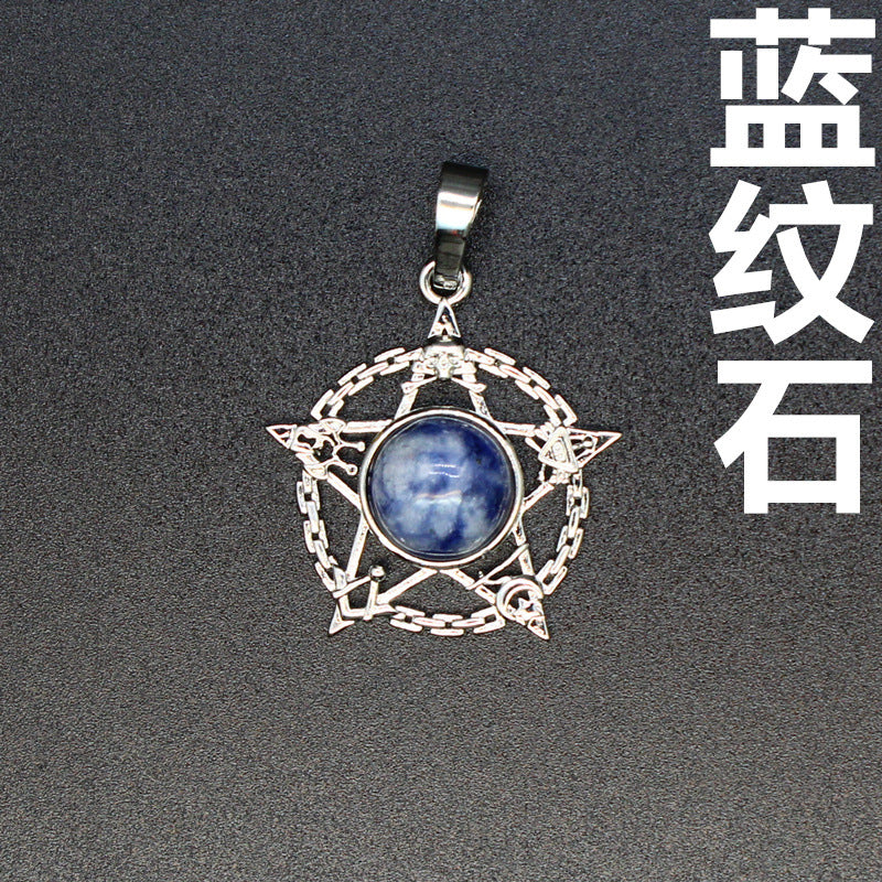 Evil Eye Malachite Pendant