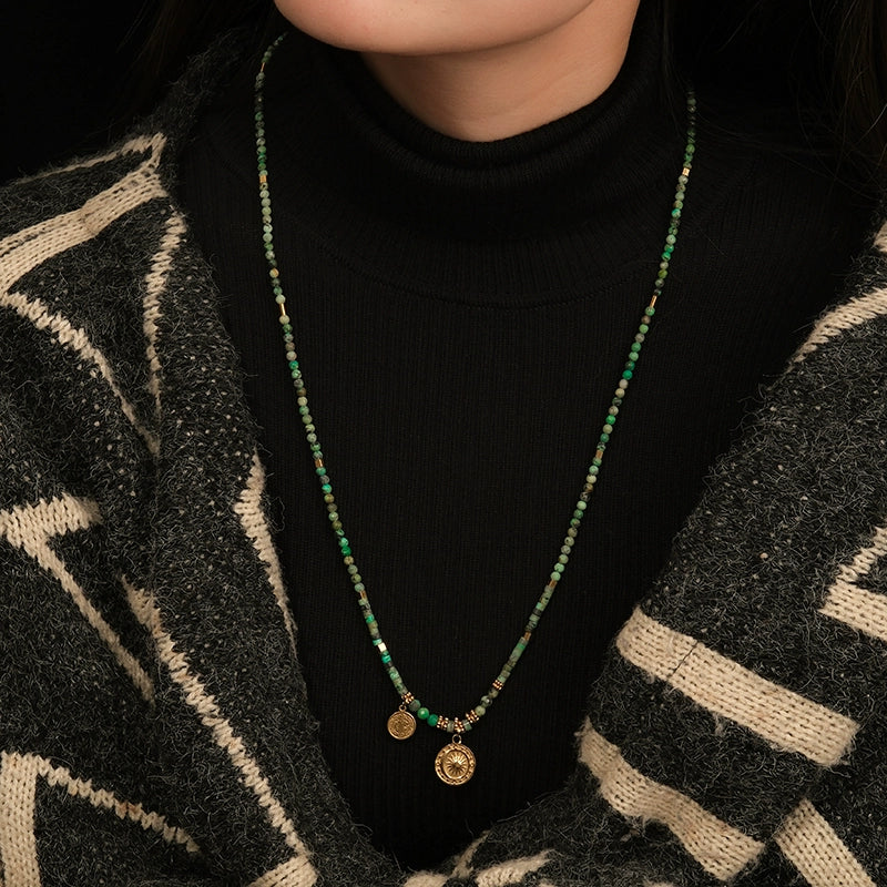 Green turquoise necklace