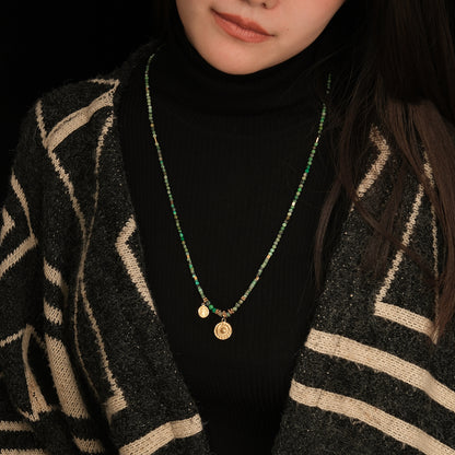 Green turquoise necklace