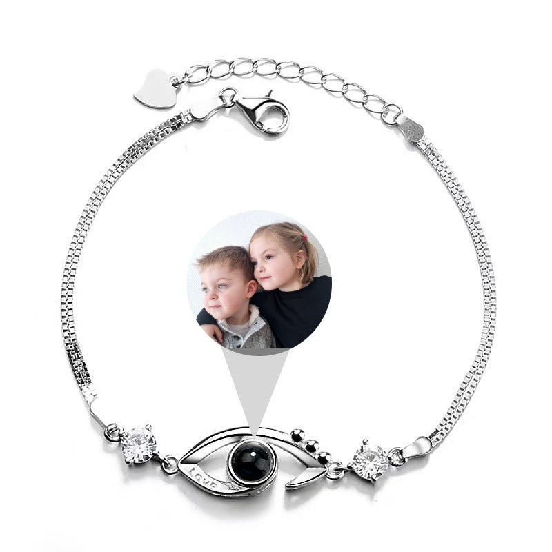 Photo projection demon eye bracelet