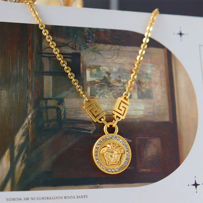 Exquisite vintage zircon necklace for women - jewelryweilin