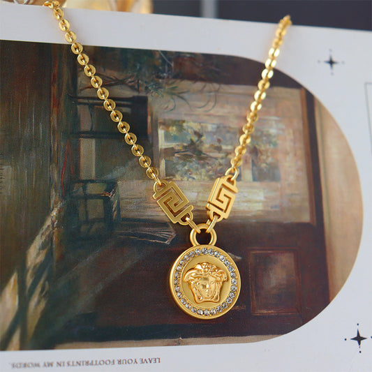 Exquisite vintage zircon necklace for women - jewelryweilin