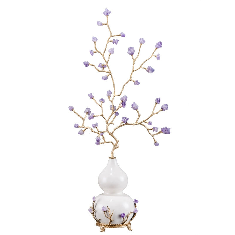 Adorno de calabaza amatista Purple Air from the East