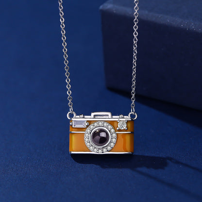 Photo Projection Small Camera Necklace
