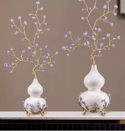 Adorno de calabaza amatista Purple Air from the East