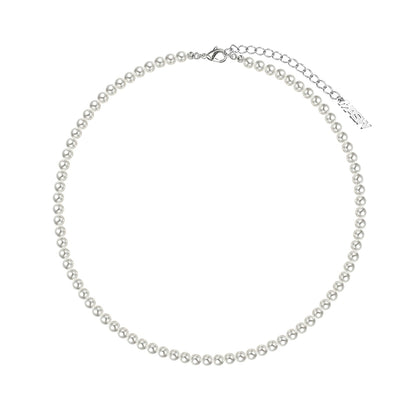 Highlight gray pearl necklace
