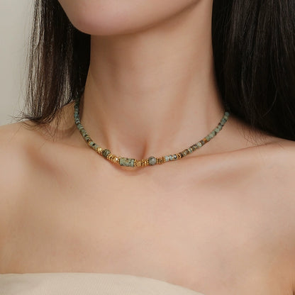 Green turquoise necklace