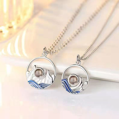 Photo projection eachother necklace